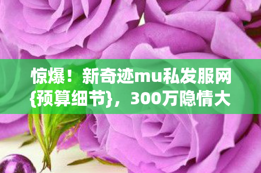 新奇迹mu私发服网图片