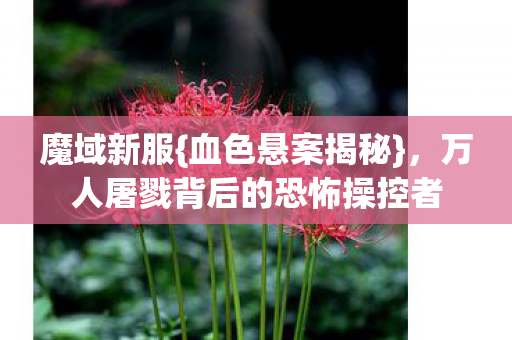 万人屠戮背后的恐怖操控者图片