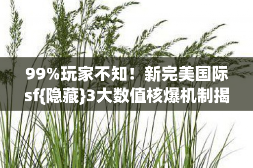 3大数值核爆机制揭秘图片
