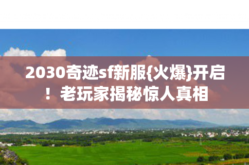 2030奇迹sf新服图片