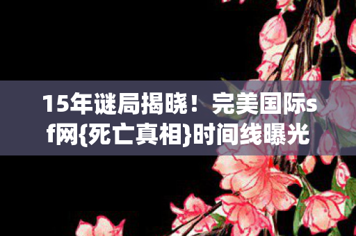 15年谜局揭晓图片