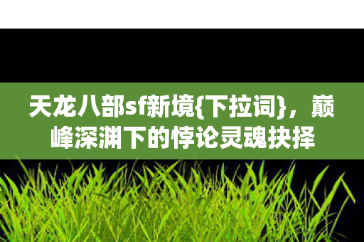 天龙八部sf新境{下拉词},巅峰深渊下的悖论灵魂抉择 天龙八部sf新境{下拉词},巅峰深渊下的悖论灵魂抉择