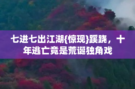 十年逃亡竟是荒诞独角戏图片