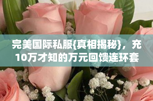充10万才知的万元回馈连环套图片