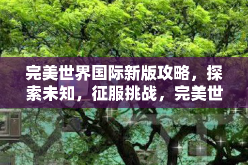完美世界国际新版攻略，探索未知，征服挑战，完美世界国际新版攻略，探索未知，征服挑战