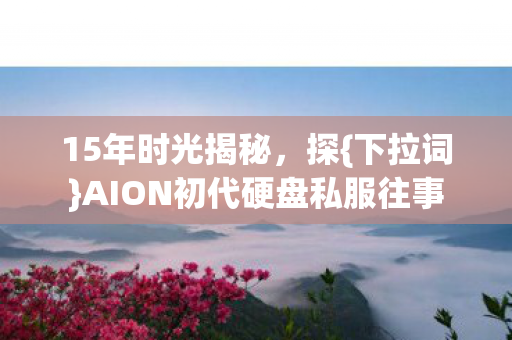 15年时光揭秘,探{下拉词}AION初代硬盘私服往事 15年时光揭秘,探{下拉词}AION初代硬盘私服往事