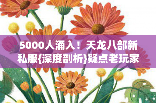 5000人涌入!天龙八部新私服{深度剖析}疑点老玩家咋看 5000人涌入!天龙八部新私服{深度剖析}疑点老玩家咋看