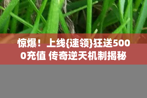 狂送5000充值 传奇逆天机制揭秘图片