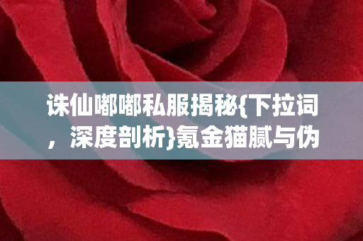 诛仙嘟嘟私服揭秘图片