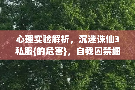 自我囚禁细思极恐图片