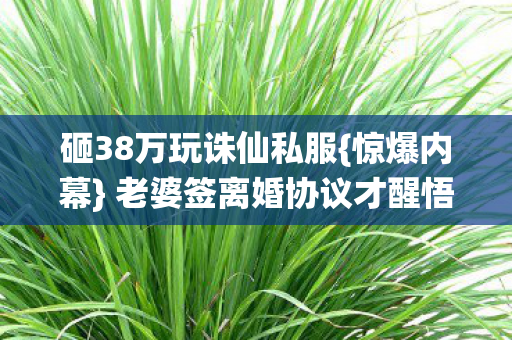 老婆签离婚协议才醒悟图片