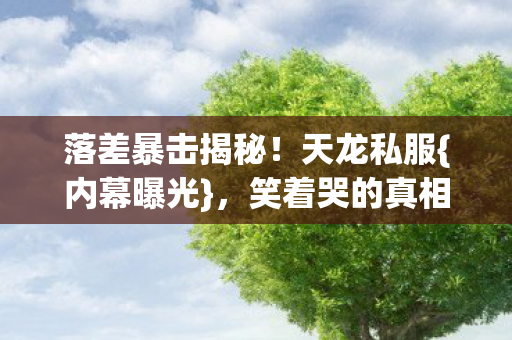 落差暴击揭秘!天龙私服{内幕曝光},笑着哭的真相 落差暴击揭秘!天龙私服{内幕曝光},笑着哭的真相