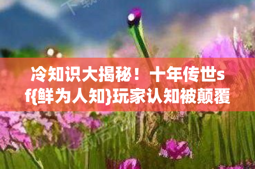 玩家认知被颠覆真相图片