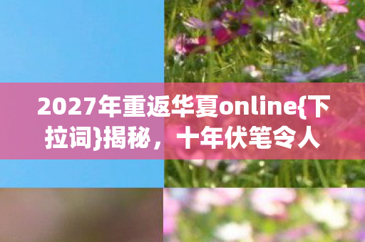 2027年重返华夏online图片