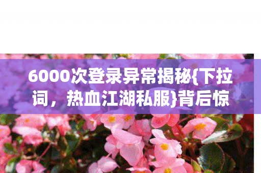 6000次登录异常揭秘图片
