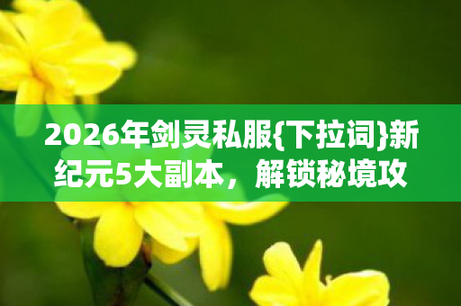2026年剑灵私服图片