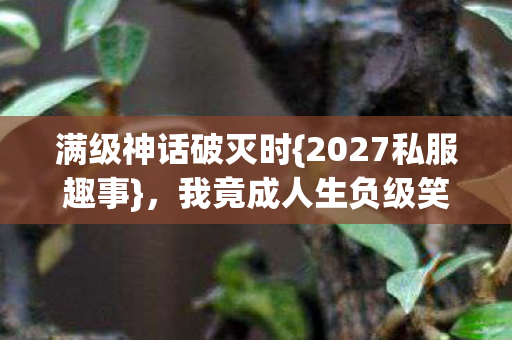 满级神话破灭时{2027私服趣事},我竟成人生负级笑料 满级神话破灭时{2027私服趣事},我竟成人生负级笑料