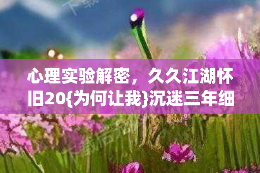 久久江湖怀旧20图片