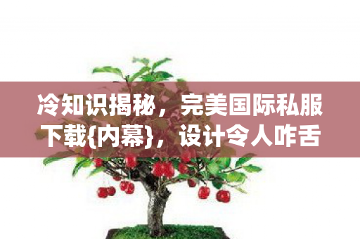 冷知识揭秘,完美国际私服下载{内幕},设计令人咋舌! 冷知识揭秘,完美国际私服下载{内幕},设计令人咋舌!