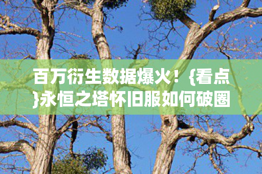 永恒之塔怀旧服如何破圈出彩图片