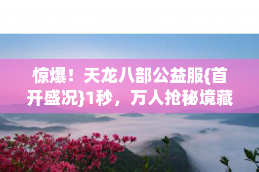 惊爆！天龙八部公益服{首开盛况}1秒，万人抢秘境藏玄机