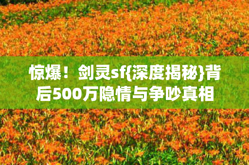 背后500万隐情与争吵真相图片