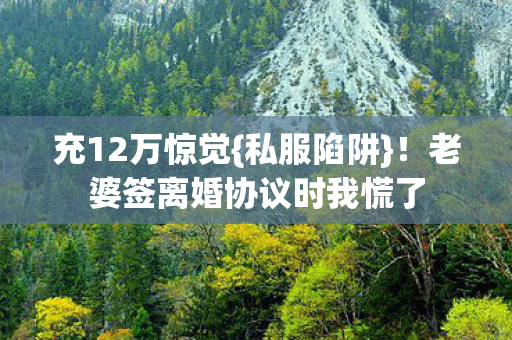 老婆签离婚协议时我慌了图片
