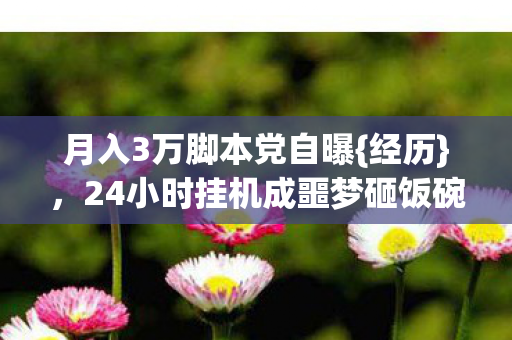 24小时挂机成噩梦砸饭碗图片