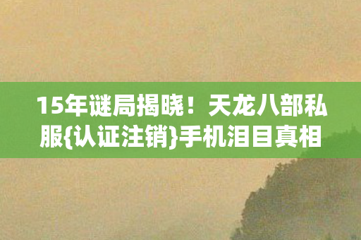 15年谜局揭晓图片