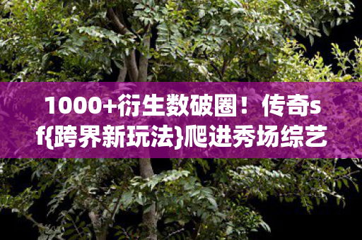 1000+衍生数破圈！传奇sf{跨界新玩法}爬进秀场综艺太上头