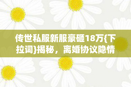传世私服新服豪砸18万图片