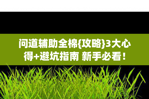 避坑指南 新手必看图片