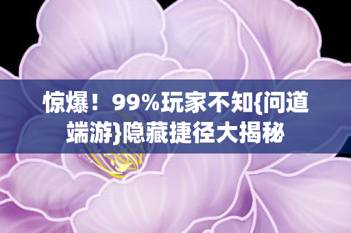 隐藏捷径大揭秘图片