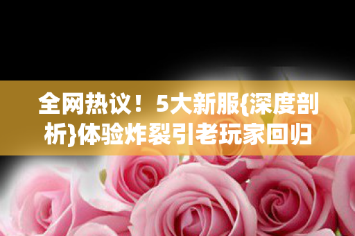 体验炸裂引老玩家回归图片