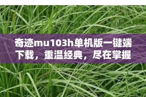 奇迹mu103h单机版一键端下载,重温经典,尽在掌握,奇迹MU一键端单机版下载,重温经典游戏 奇迹mu103h单机版一键端下载,重温经典,尽在掌握,奇迹MU一键端单机版下载,重温经典游戏
