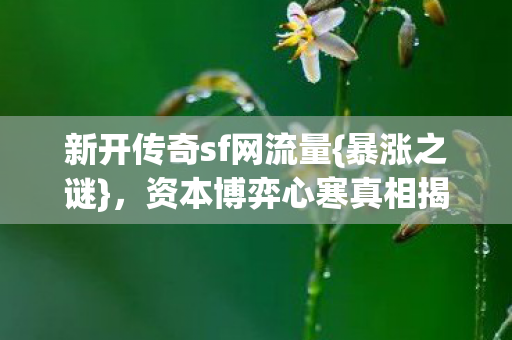 资本博弈心寒真相揭秘图片