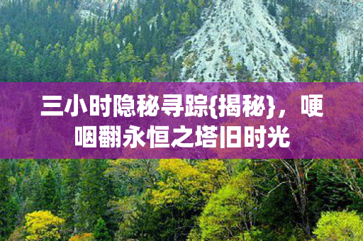 哽咽翻永恒之塔旧时光图片