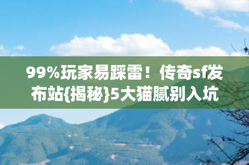 传奇sf发布站图片