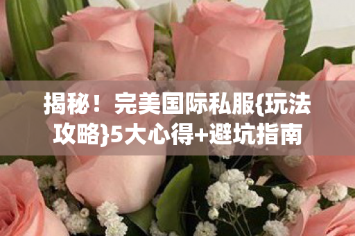 完美国际私服图片