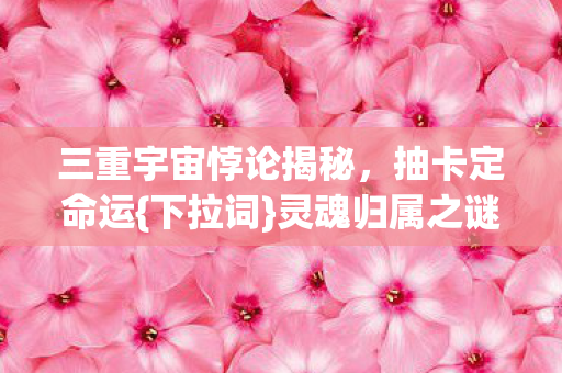 三重宇宙悖论揭秘，抽卡定命运{下拉词}灵魂归属之谜