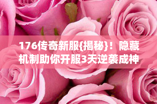 176传奇新服{揭秘}！隐藏机制助你开服3天逆袭成神