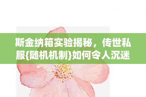 斯金纳箱实验揭秘图片