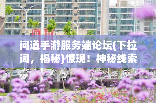 问道手游服务端论坛图片