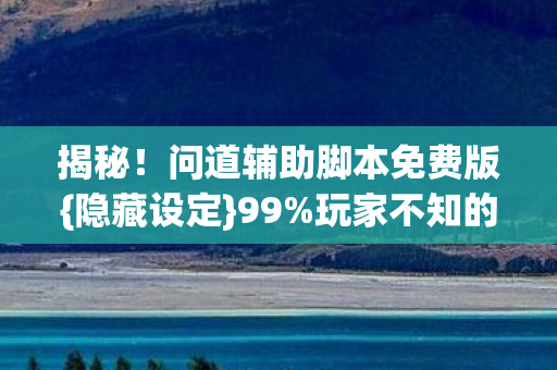 问道辅助脚本免费版图片