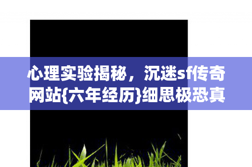 沉迷sf传奇网站图片
