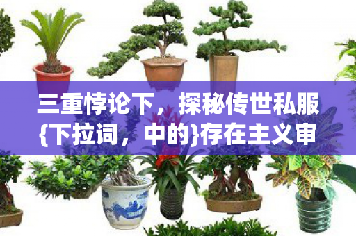 存在主义审判与选择图片