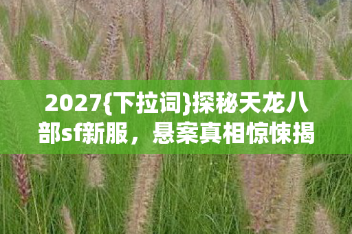 2027{下拉词}探秘天龙八部sf新服，悬案真相惊悚揭秘