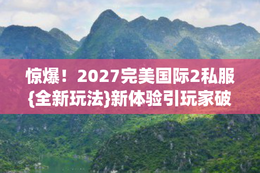 2027完美国际2私服图片