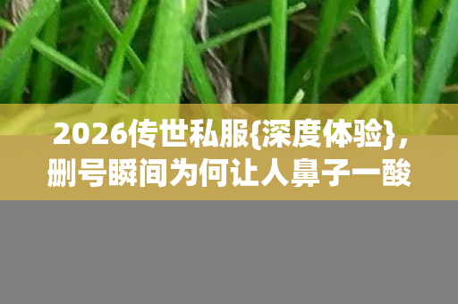 删号瞬间为何让人鼻子一酸图片