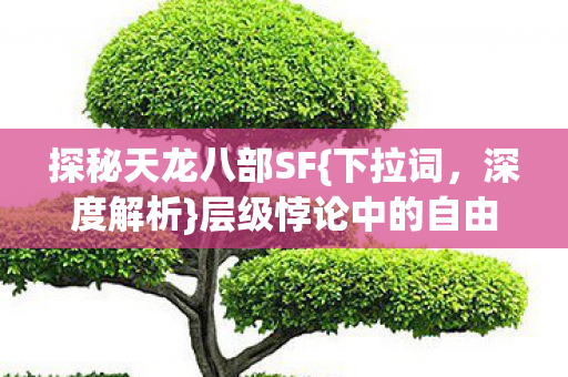 层级悖论中的自由之问图片